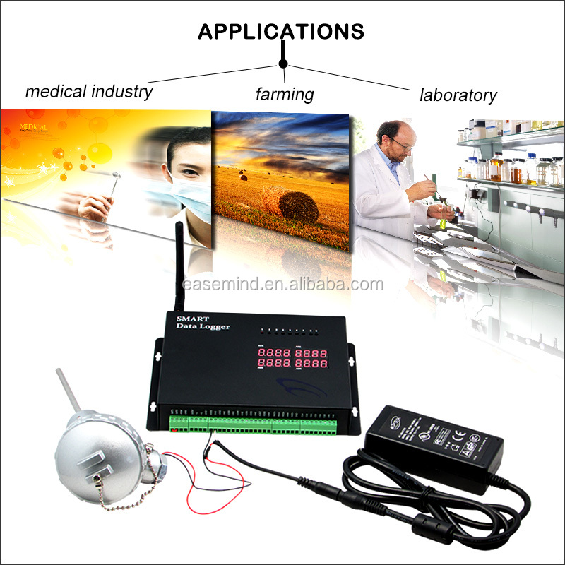 Smart Three Phase Temperature Controller Rs485 Modbus Data Logger Energy Management System Industrial Use
