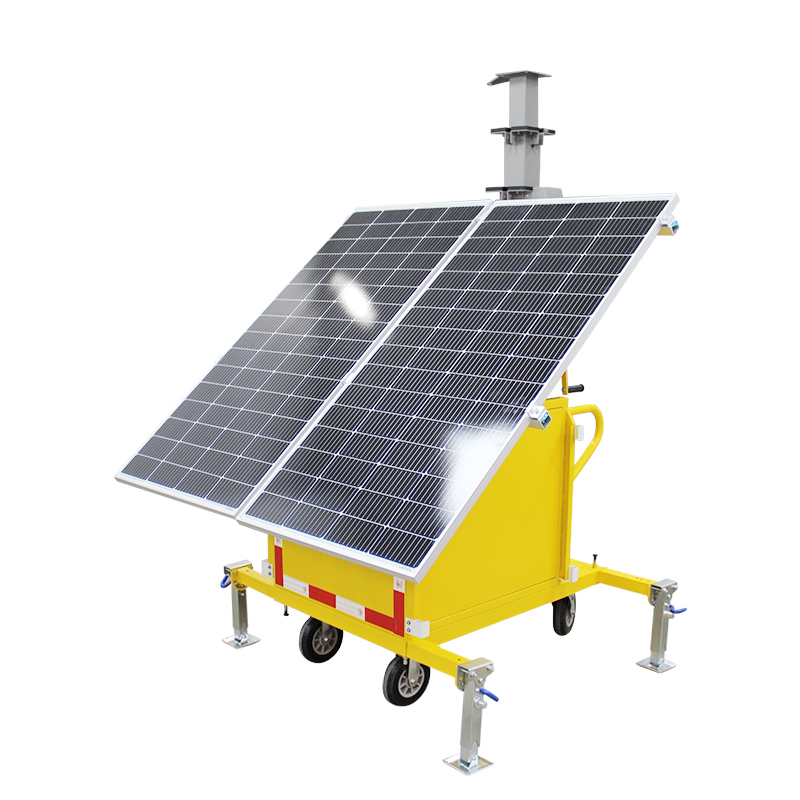 All-In-One Industrial Hybrid Backup Generator Monocrystalline Silicon Lithium Ion MPPT Solar Energy Mobile System 2560WH/5120WH
