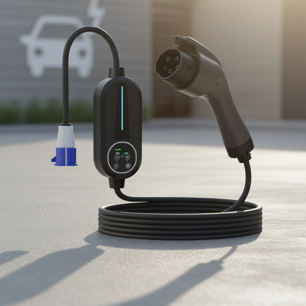 High Quality 7kW US Standard EV Charger 32A 5M Cord With LED Display Car Charger For Home