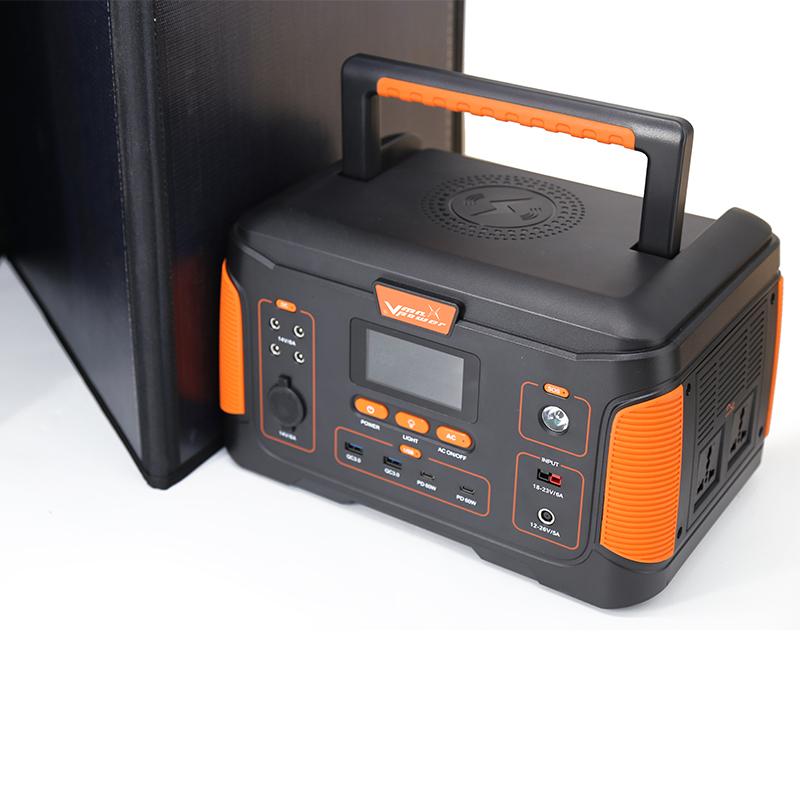 Safer Mini Outdoor Travel Camping Solar Energy System AC 110V/220V 3.7V 120000mAh Lead Acid Battery UPS Backup 500W Pure Sine