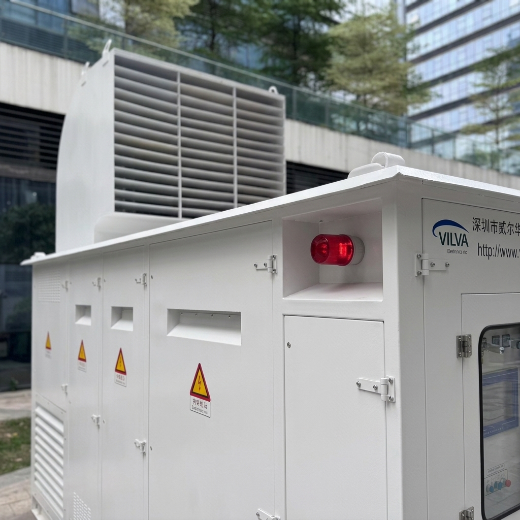 Outdoor 1000KW Continuous Load Bank 1MW 3 Phase Resistor Load Bank For ESS System Generator Testing