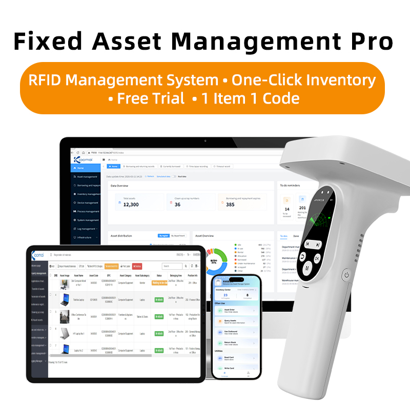 UHF RFID Asset Management Solution One-stop Sourcing With System Software, Android APP, Smart Device As Well As Sample Tags