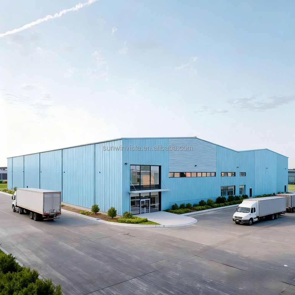 Modern Design Pre Engineered Steel Structure Production Workshop Warehouse Factory With Span Configuration Light Steel Frame