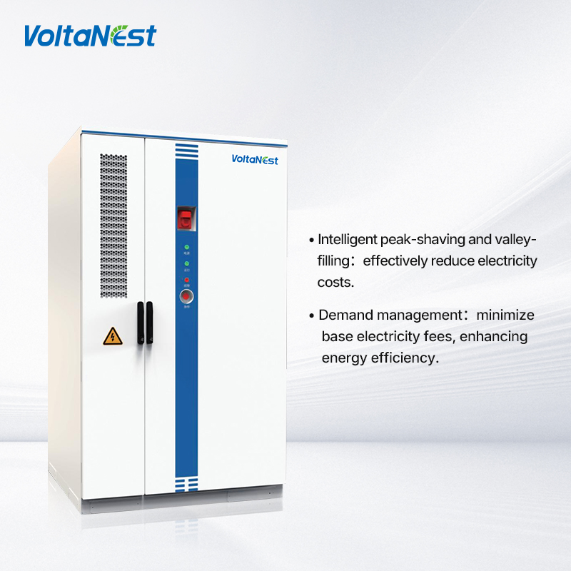 VoltaNest Liquid Cooling 125kW 420/370kWh C&amp;I ESS Cabinet LiFePO4 Solar Energy Storage System Commercial Industrial Grid IP54