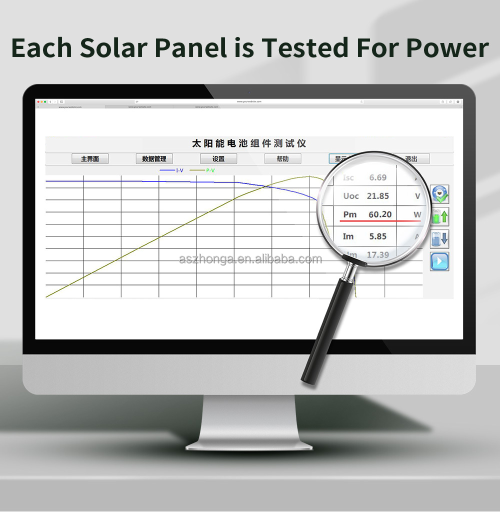 60W Monocrystalline solar panels