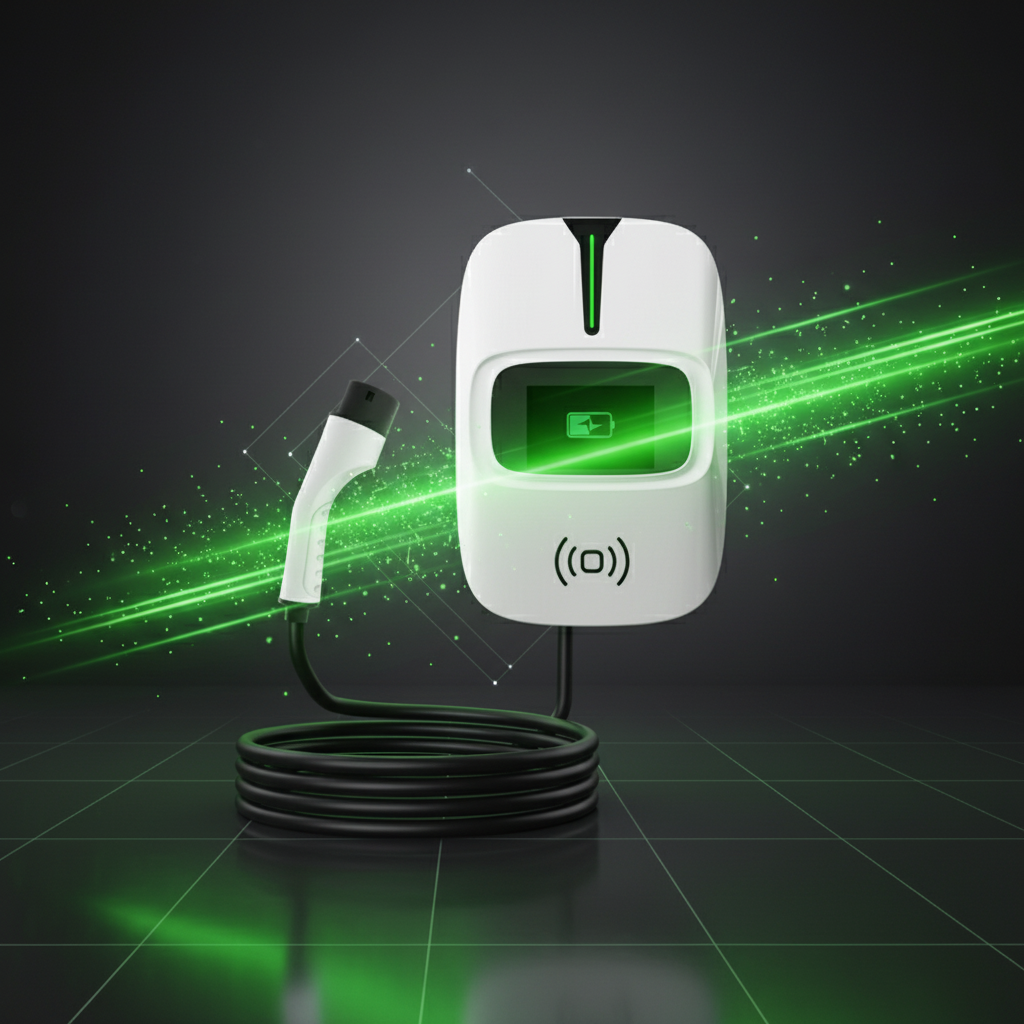 11kW AC Paredes Colgadas EV Charger 48A Multi-Length Cable (5/7.6/10M) For Home Emergency Charging