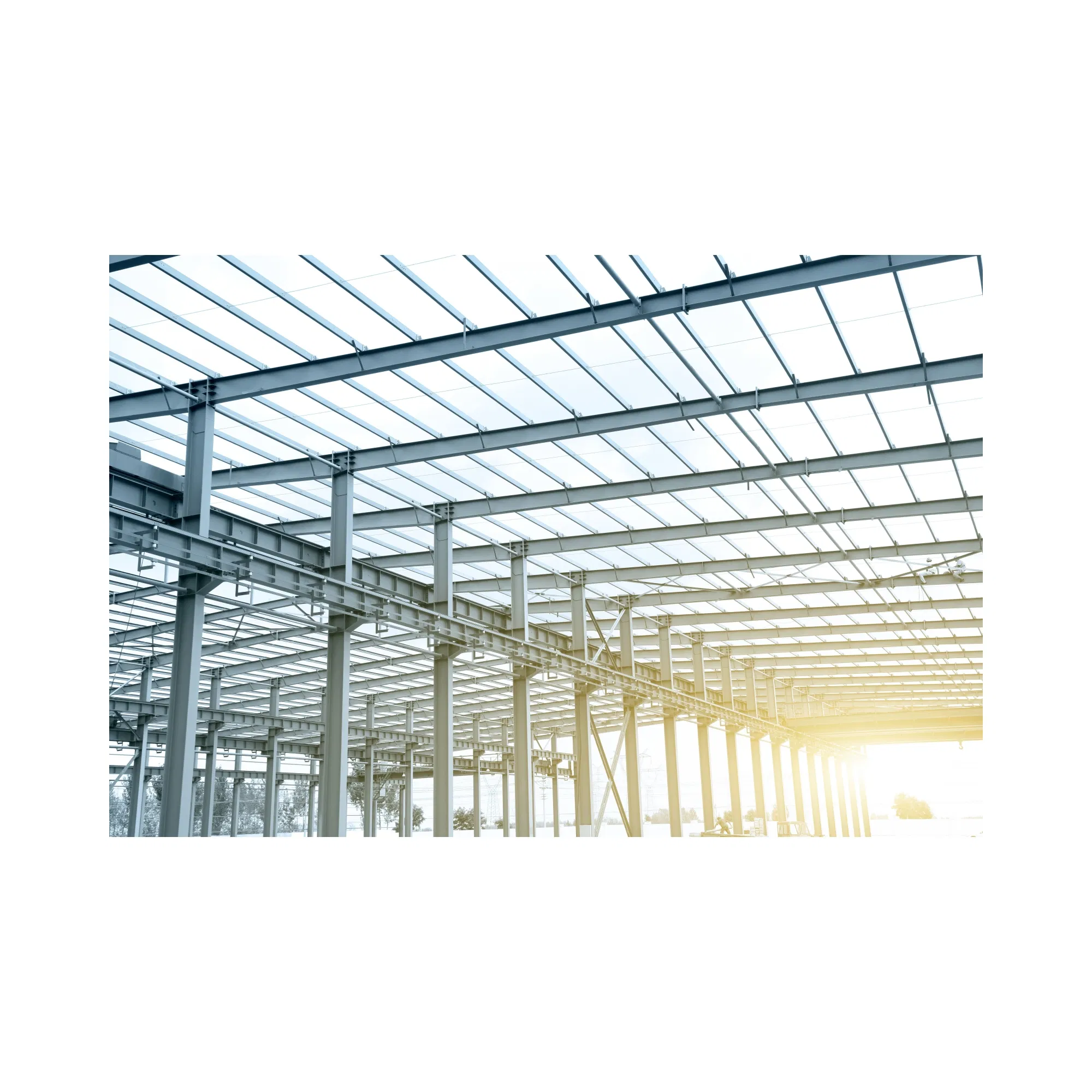Fast Installation Prefab Steel Industrial Workshop Buildings Light Weight Metal Cold Storage