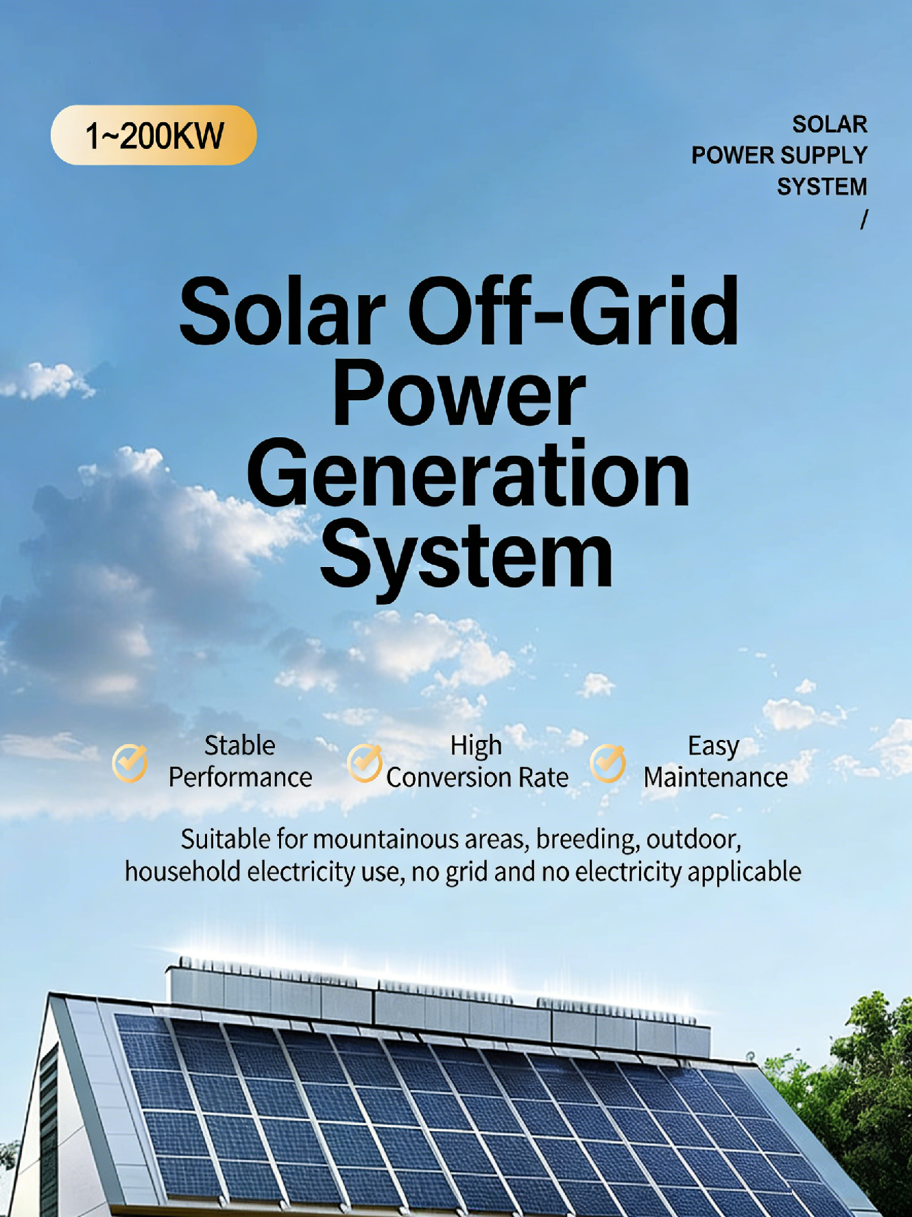 Off Grid Hybrid Solar Energy Storage System