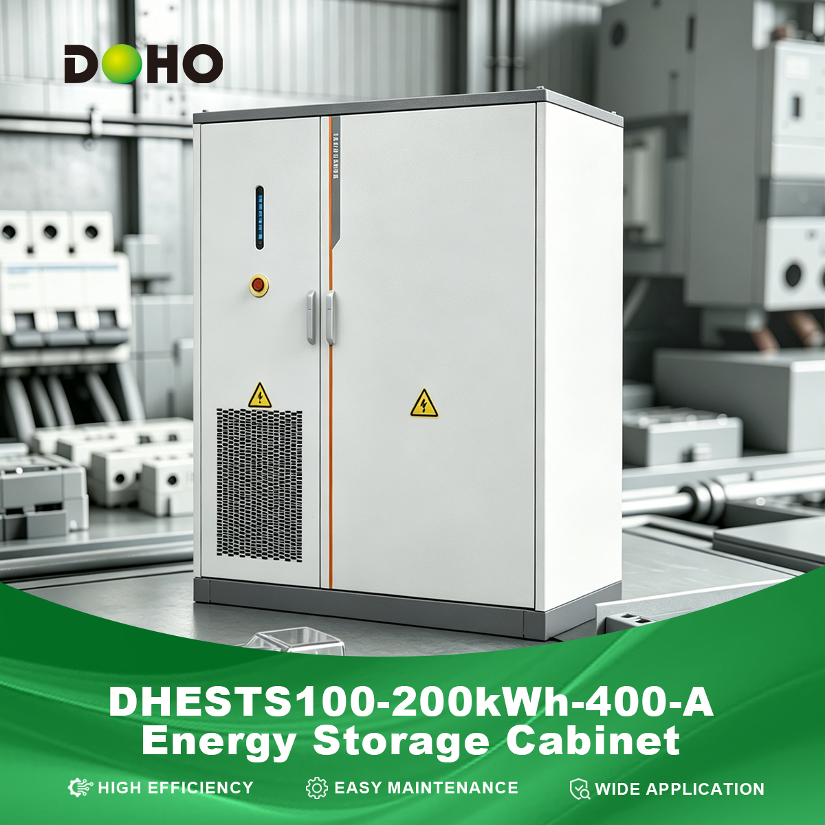 DOHO DHESTS100-200kWh-400-A 100kW/200kWh Hybrid ESS IP54 Smart Air-Cooled Lithium Ion Battery Storage on Grid off Grid