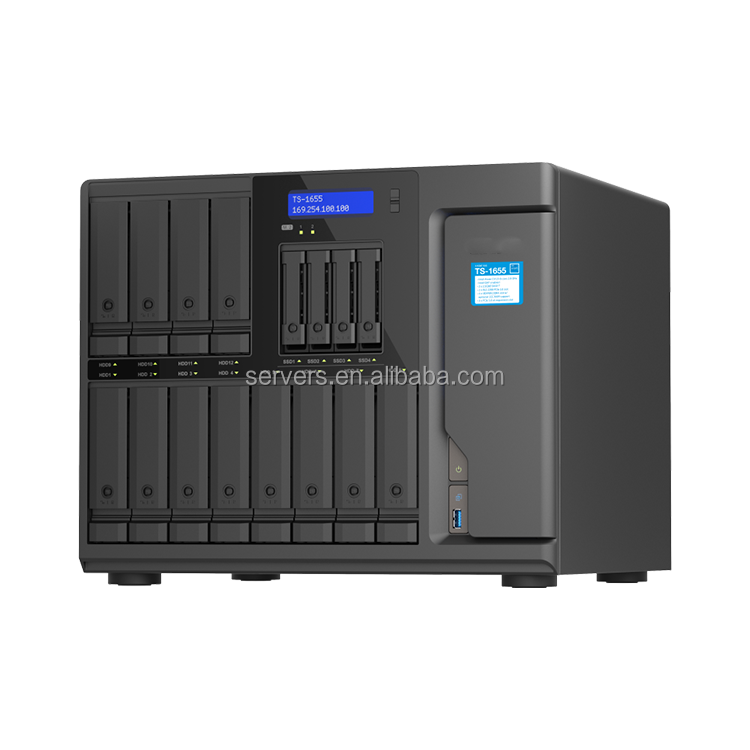 High Performance Qnap Ts-1655 Cloud Storage Octa Core Processor 8G Memory 16 Bay Nas Network Storage Server