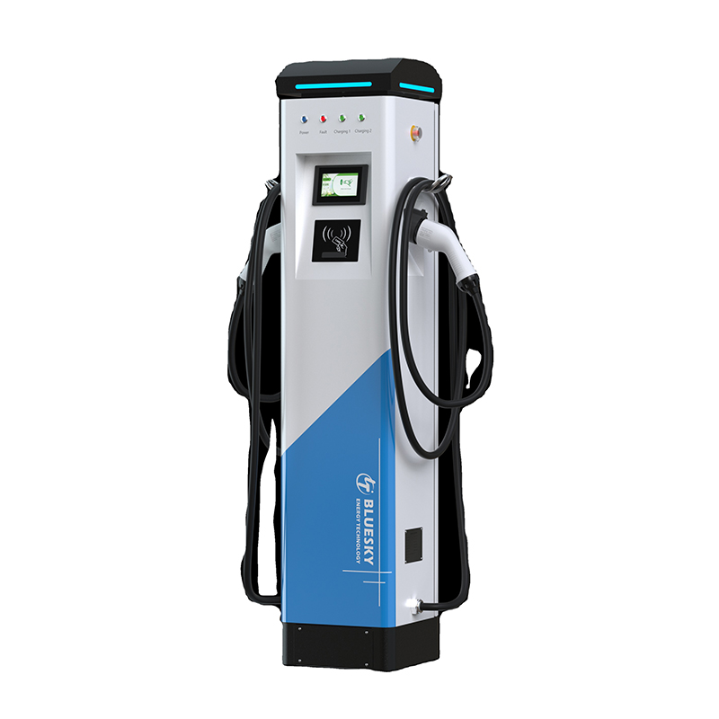 2 Fast Charging Floorl-mounted DC EV Charging Stations Ev Charger with POS Factory Custom Energy EV Charger 22kw Wall Box Type