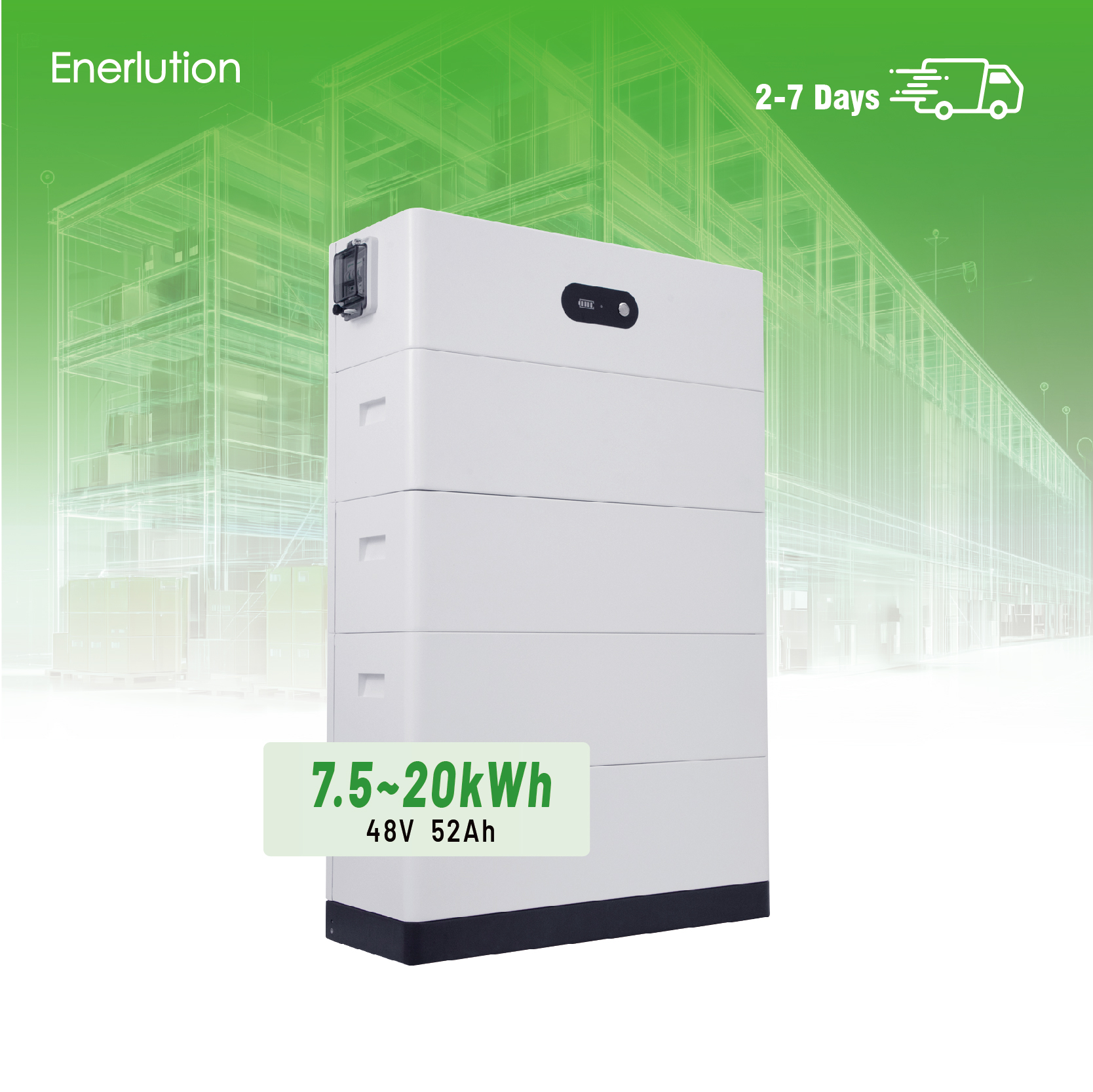 Smart 2.5KWH 48V Stackable Energy Storage System LiFePO4 with Intelligent Management for Optimized Home Efficiency
