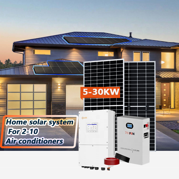 Complete Solar Power Station Kit with MPPT Controller Pure Sine Wave Inverter Lithium Ion 10kW Backup Battery for 24/7 Home Use