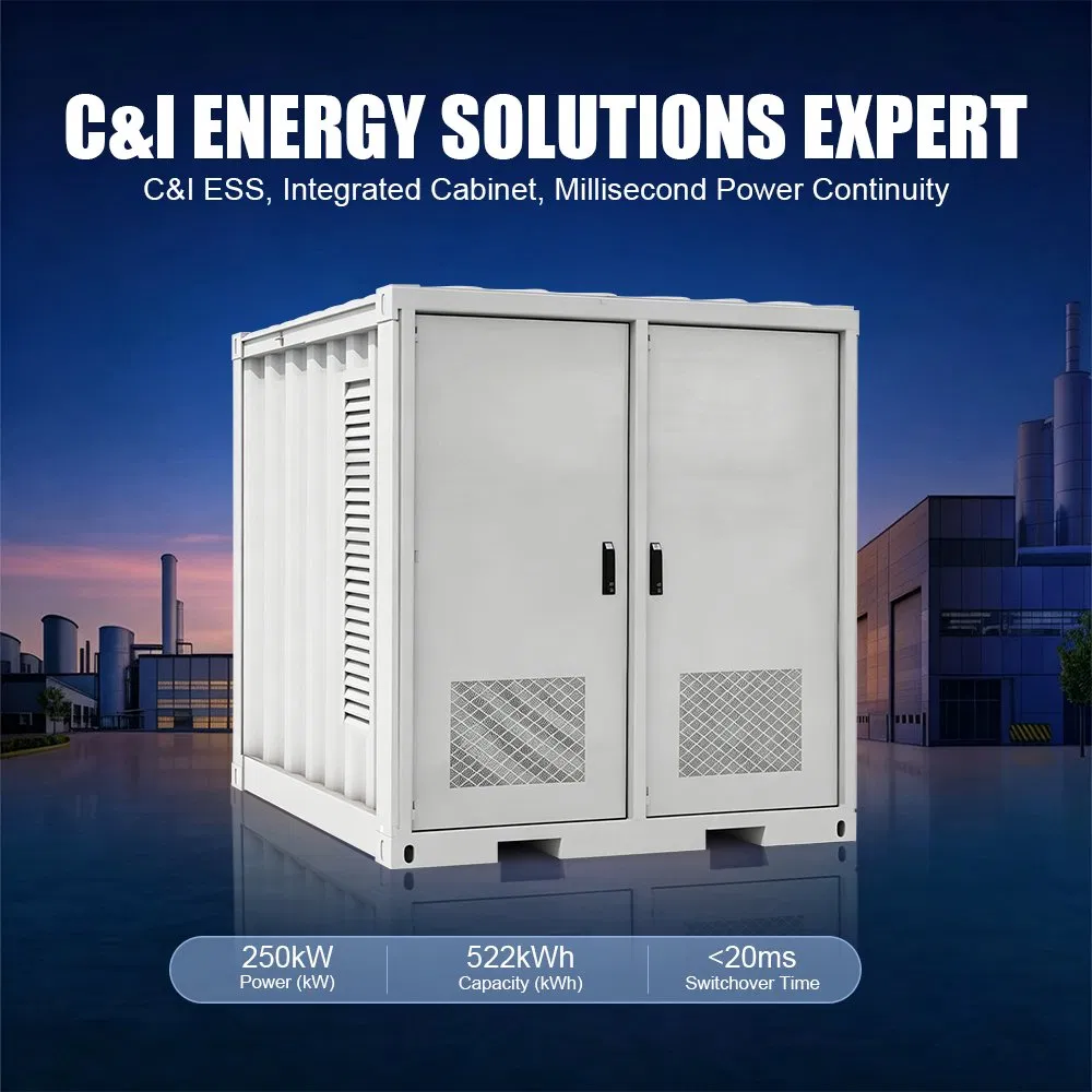 Hybrid C&I Container Energy Storage 250kw PCS 522kwh LiFePO4 Battery System Solar Storage Integration for Factory and Office Park