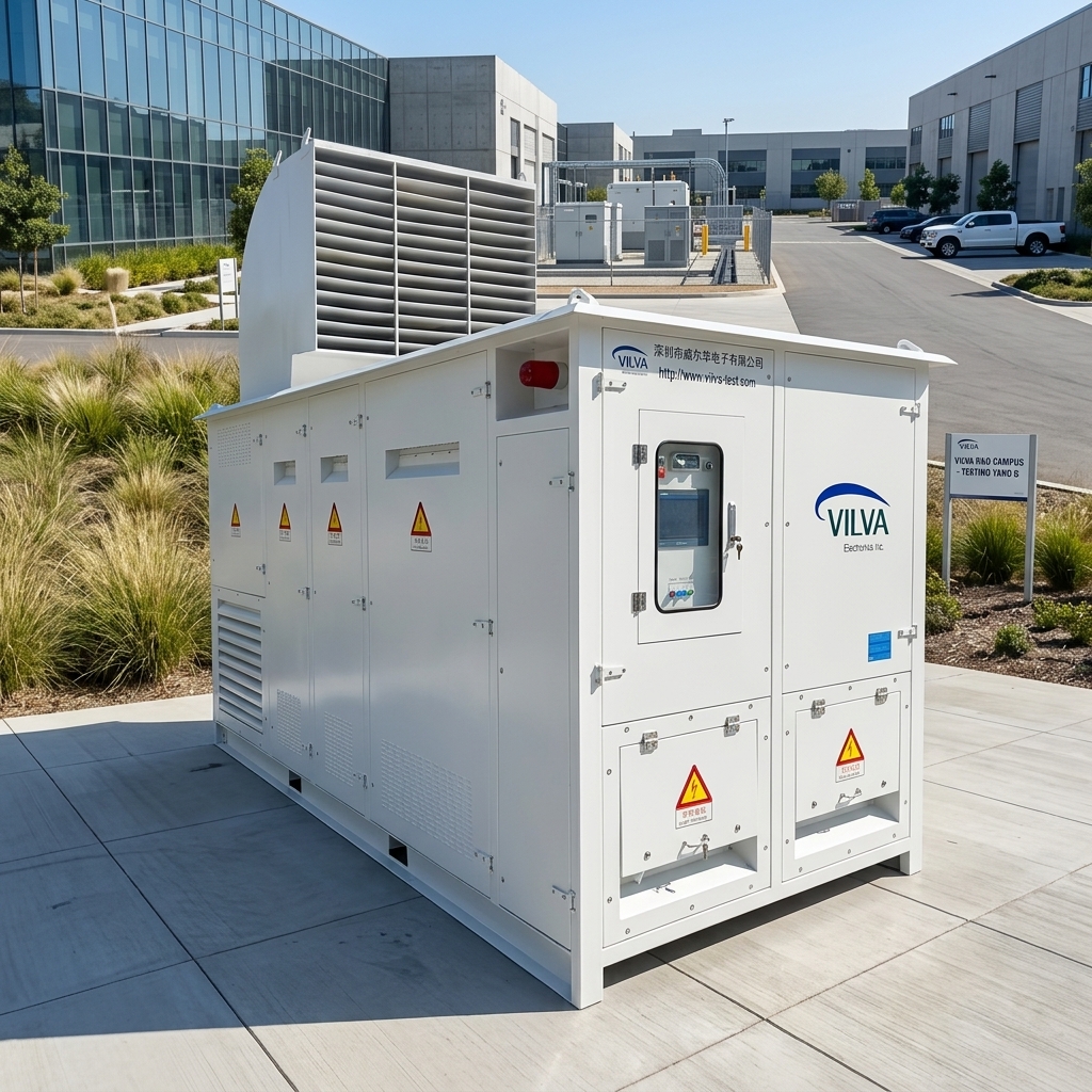 Outdoor 1000KW Continuous Load Bank 1MW 3 Phase Resistor Load Bank For ESS System Generator Testing