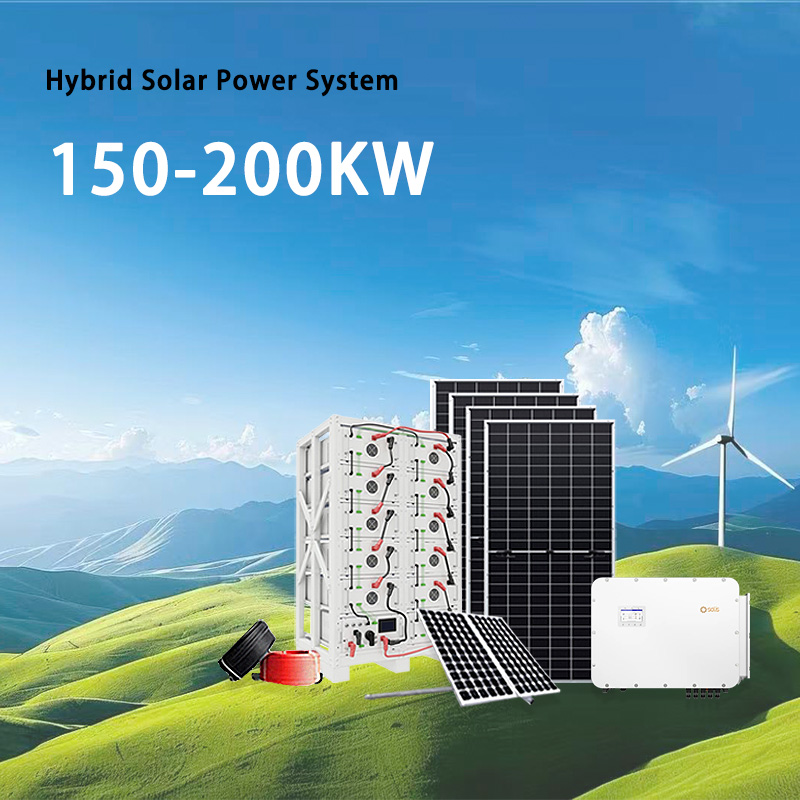 150-200kW All-in-One Hybrid Solar Power System with 300-400kWh Battery, UL/TUV Certified Commercial Solar Backup Solution