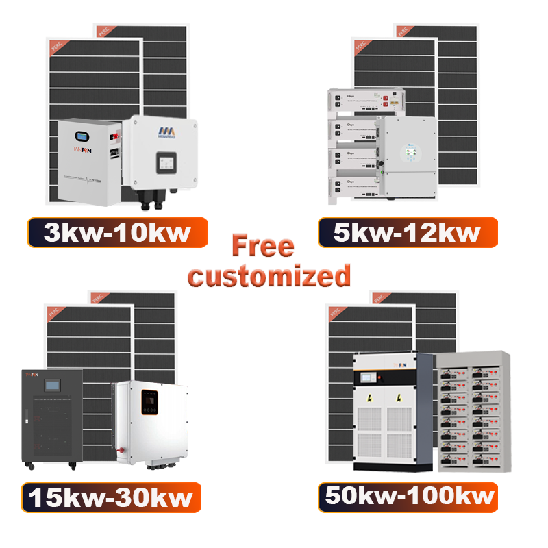 Complete Solar Power Station Kit with MPPT Controller Pure Sine Wave Inverter Lithium Ion 10kW Backup Battery for 24/7 Home Use