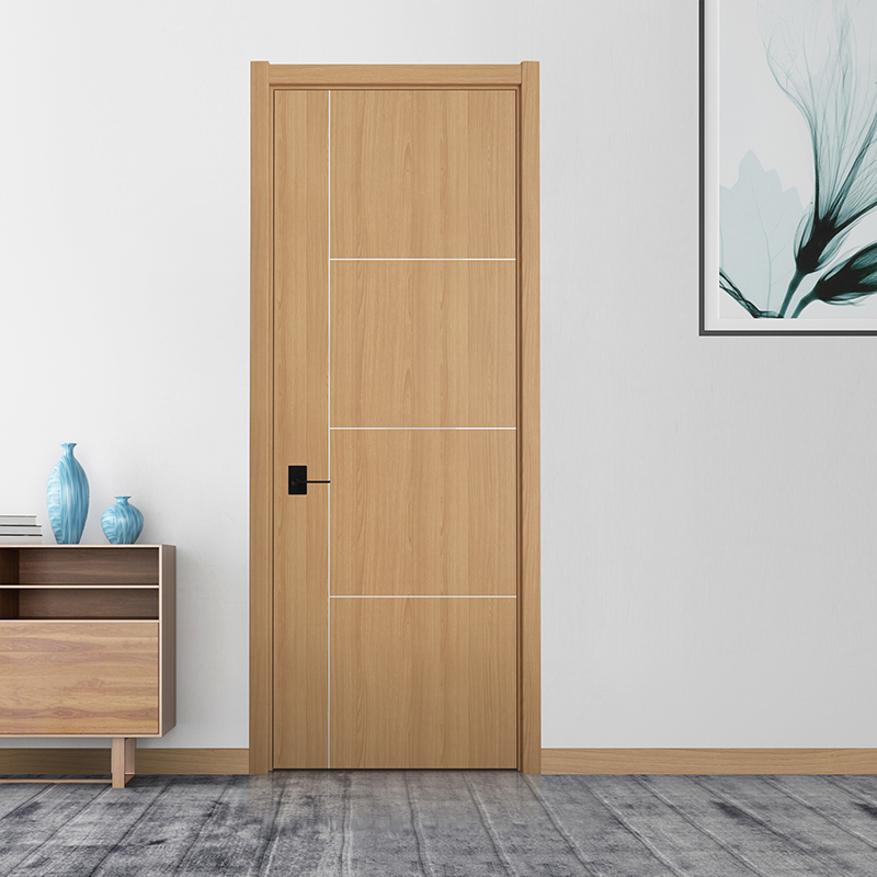 باب غرفة مخصص داخلي خارجي من الصين بتصميم عصري من MDF بتأثير بصري عالي مع تصميم خلية نحل كلاسيكي مع تشطيب PVC