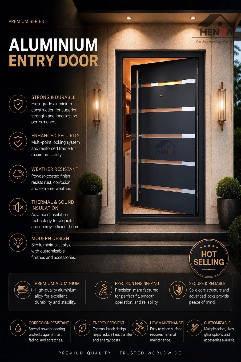 Aluminum Modern Gate