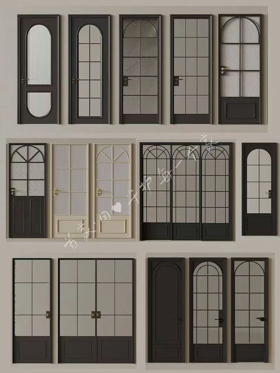 تصميم باب فرنسي