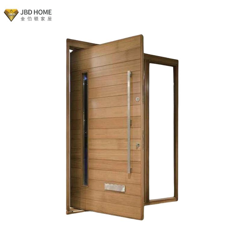 باب دخول خشبي معاصر بتصميم مخصص مقاوم للماء