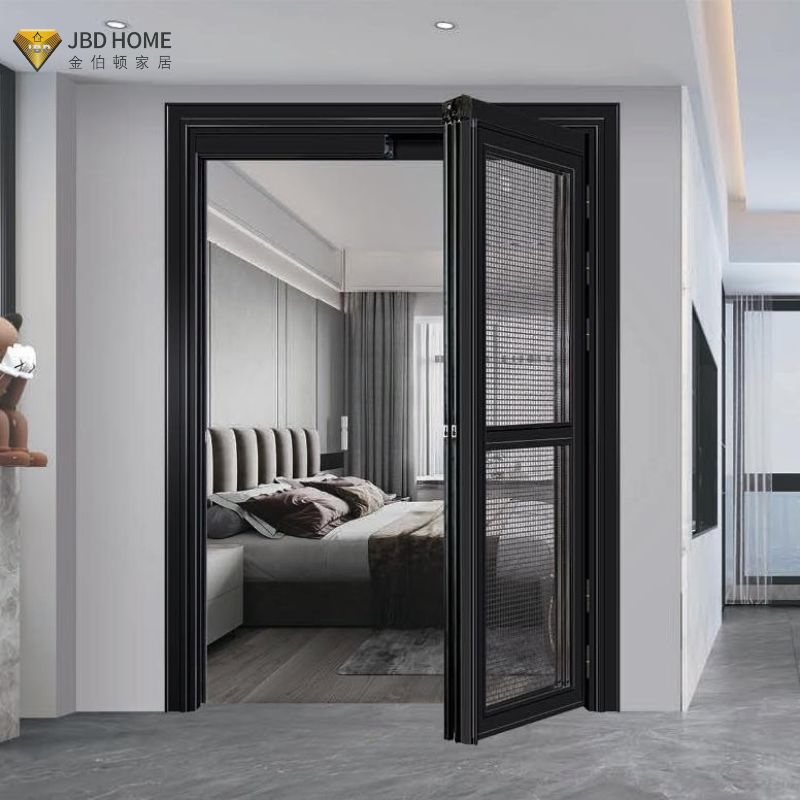 نظام باب منزلق من الألمنيوم مع باب بي دي بتصميم فتح طي (فاصل مطبخ)