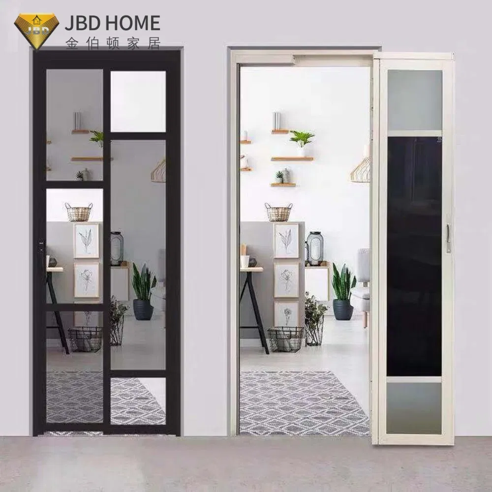 نظام باب منزلق من الألمنيوم مع باب بي دي بتصميم فتح طي (فاصل مطبخ)