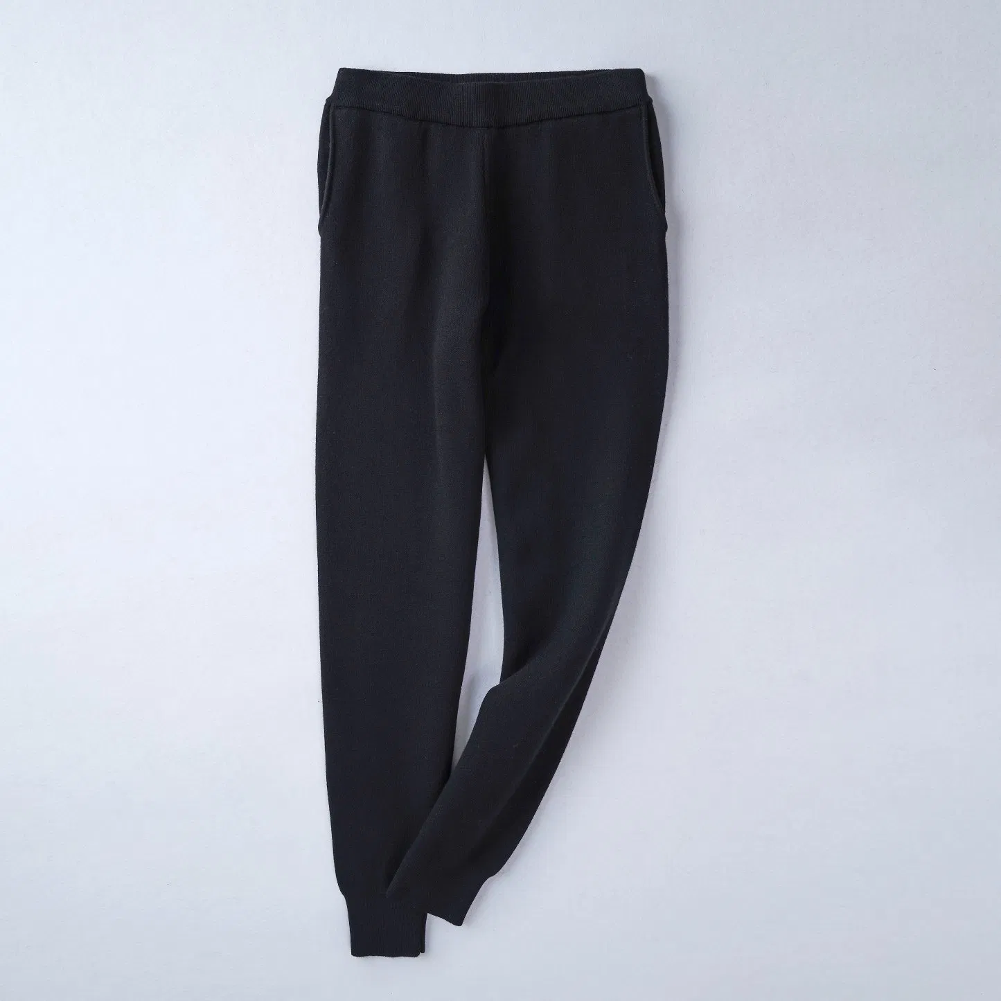Wholesale Women Leisure Fashion Knitted Cotton Acrylic Polyester Joggers Sweatpants