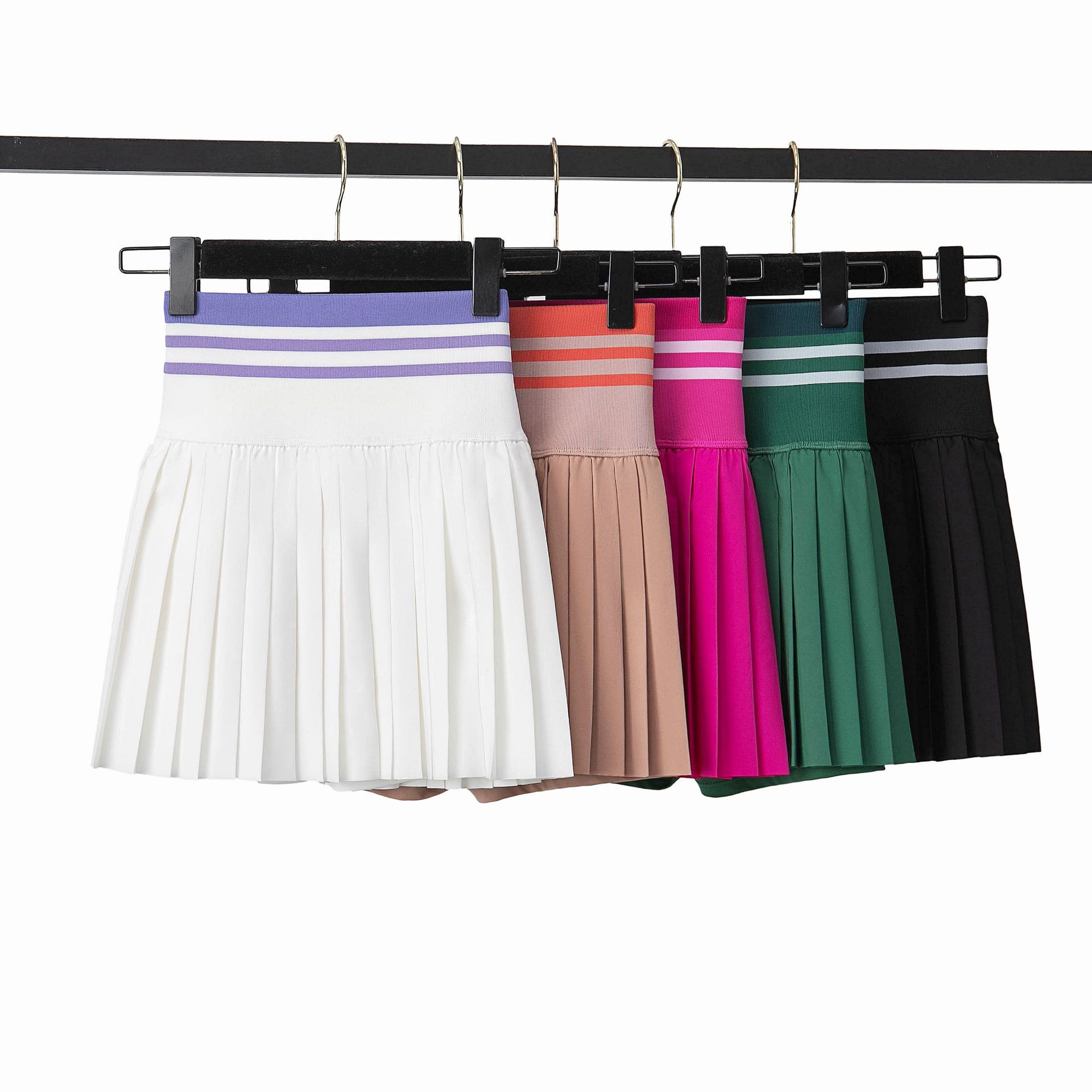 High Waist Sports Fitness Short Skirt Women's Quick Dry Running Badminton Tennis Skirt Pleated Pickleball Skirt