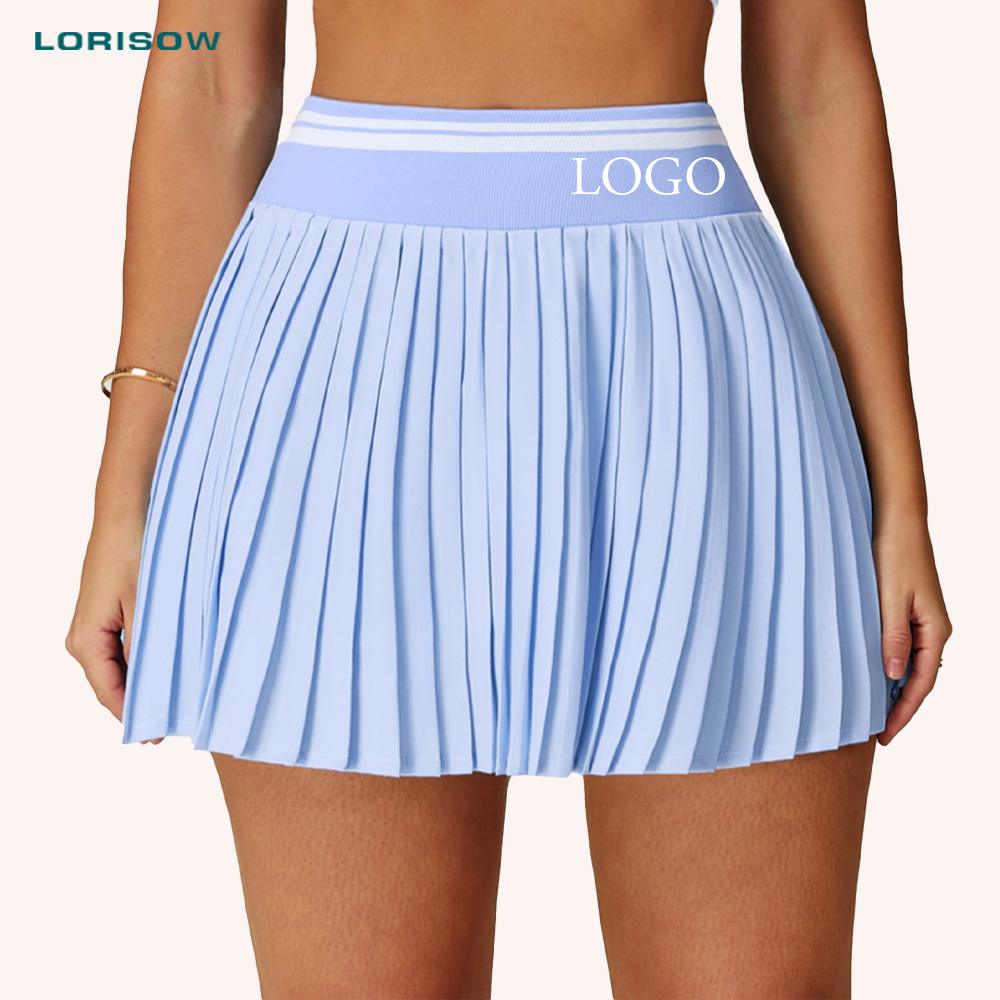 LORISOW Pleated Tennis Skirts for Women Athletic Skort with Functional Ball Pocket