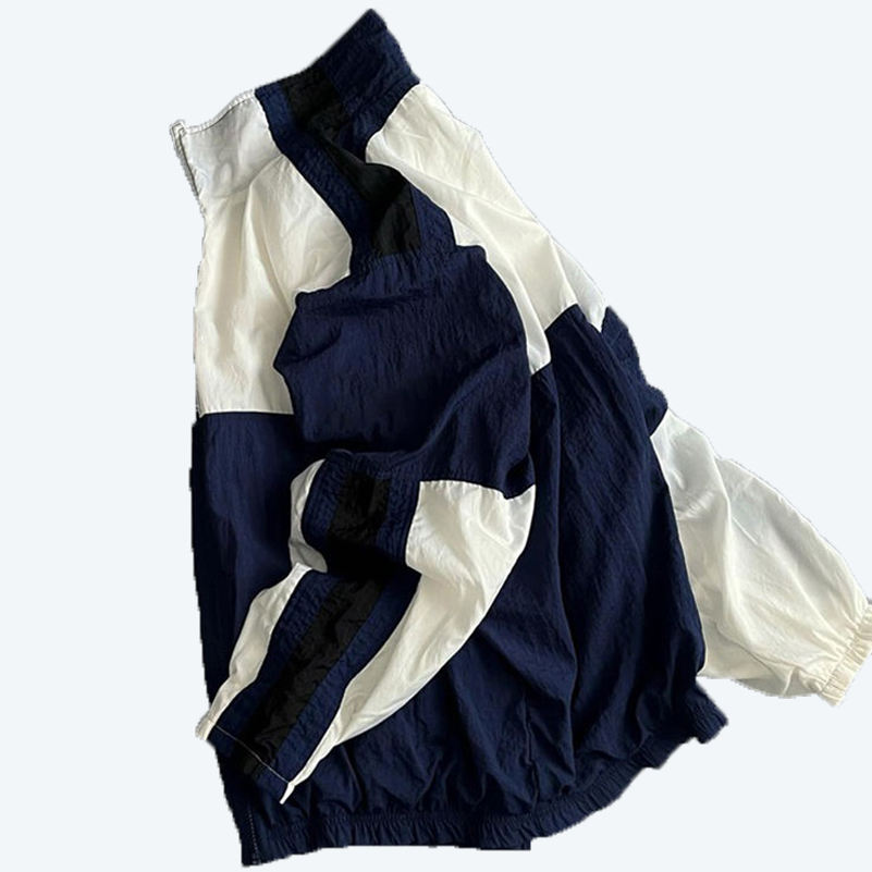 Custom Men's Vintage Street Windbreaker Jacket Details