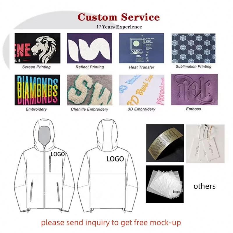 CHIDAOREN Manufacturer Custom Design Streetwear Nylon Jackets 100% Nylon Reflective Stripes Windbreaker Jacket For Men