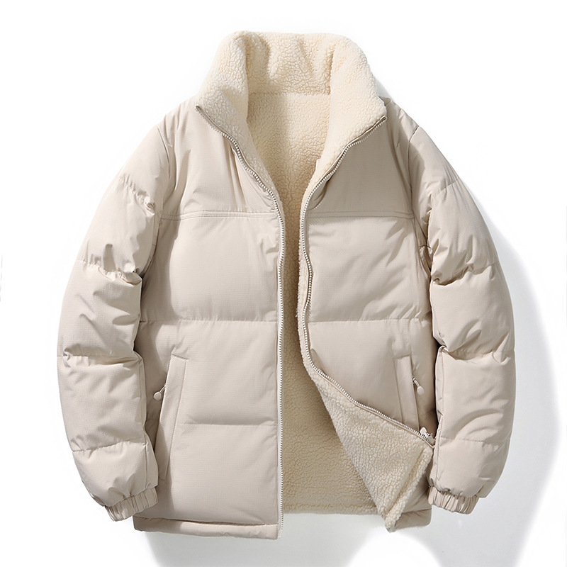 Reversible High Quality Outdoor Sports Jackets Zipper Up Men's Long Sleeve Warm Outdoor Hiking Casual Wear Sherpa Fleece Jackets