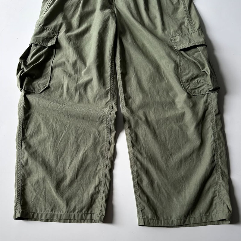 Custom Made High Waist Heavyweight Quick Dry Casual Straight Cargo Pants for Men Polyester/Cotton