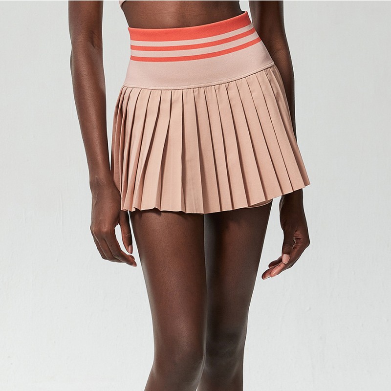 High Waist Sports Fitness Short Skirt Women's Quick Dry Running Badminton Tennis Skirt Pleated Pickleball Skirt