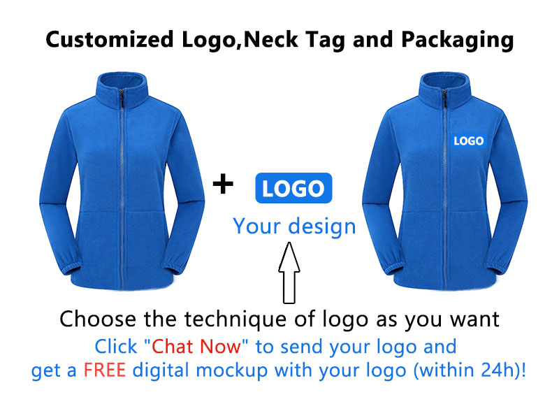 Custom Logo Men's Winter Polar Fleece Jacket With Full Zip Windproof and Long Design for Work Wear OEM Service Available