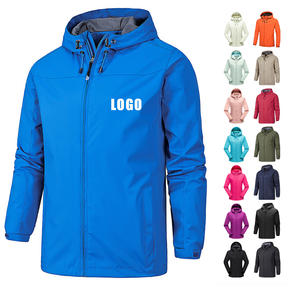 Outdoor Windbreaker Jackets Custom Hiking Waterproof Softshell Jacket Man Wind Breaker Jacket Water Proof Chaqueta Impermeable