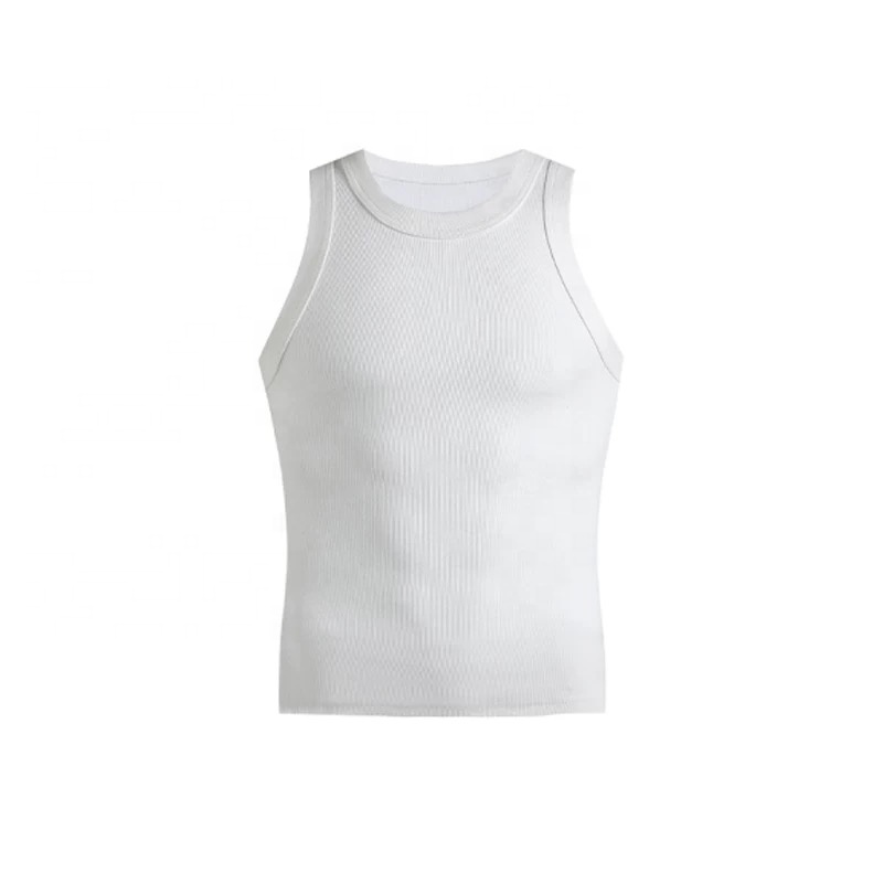 High Quality Men's Sports tank Top Twist Cotton Thread Sport Vest Fitness Muscle Style 3D Printed Decals Customizable Plant