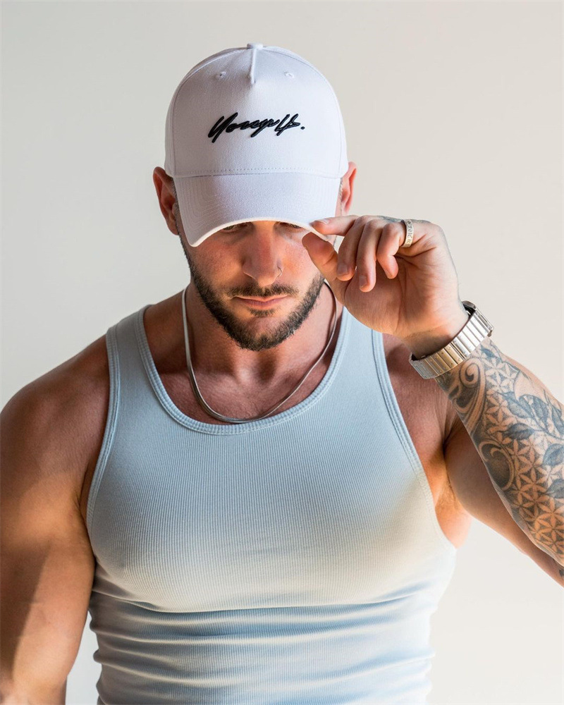 Mens Gym Vest Top Texture View
