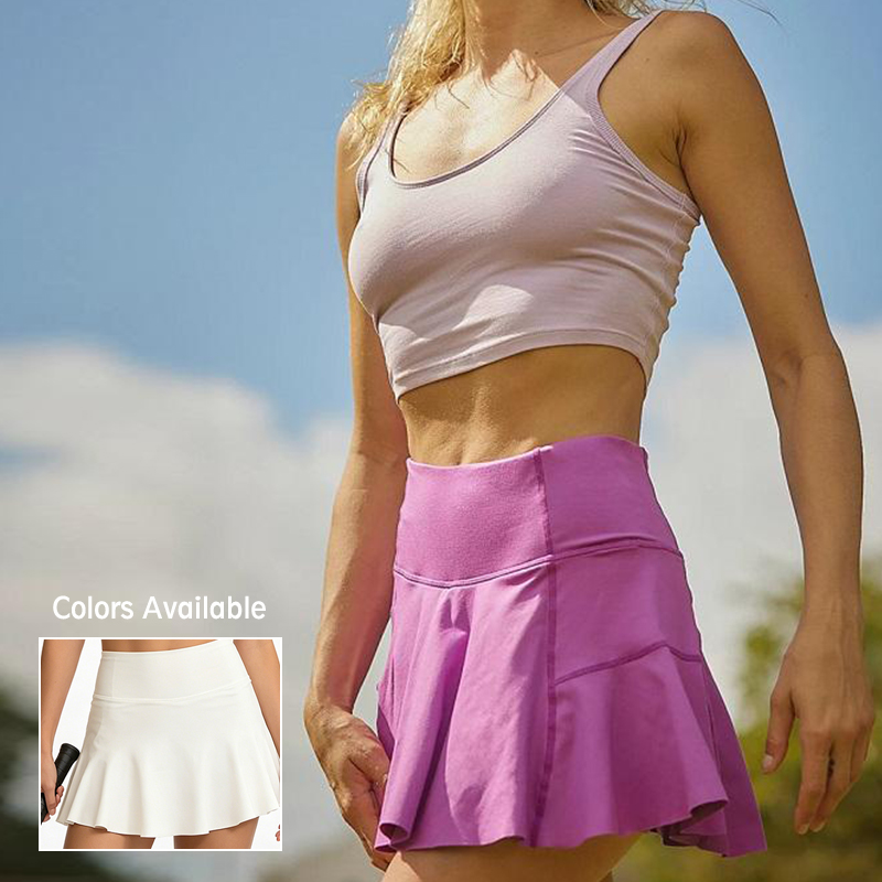 Women's Tennis Golf Skirts High Waisted With Pockets Inner Shorts for Athletic Skorts Sports Running Skirt