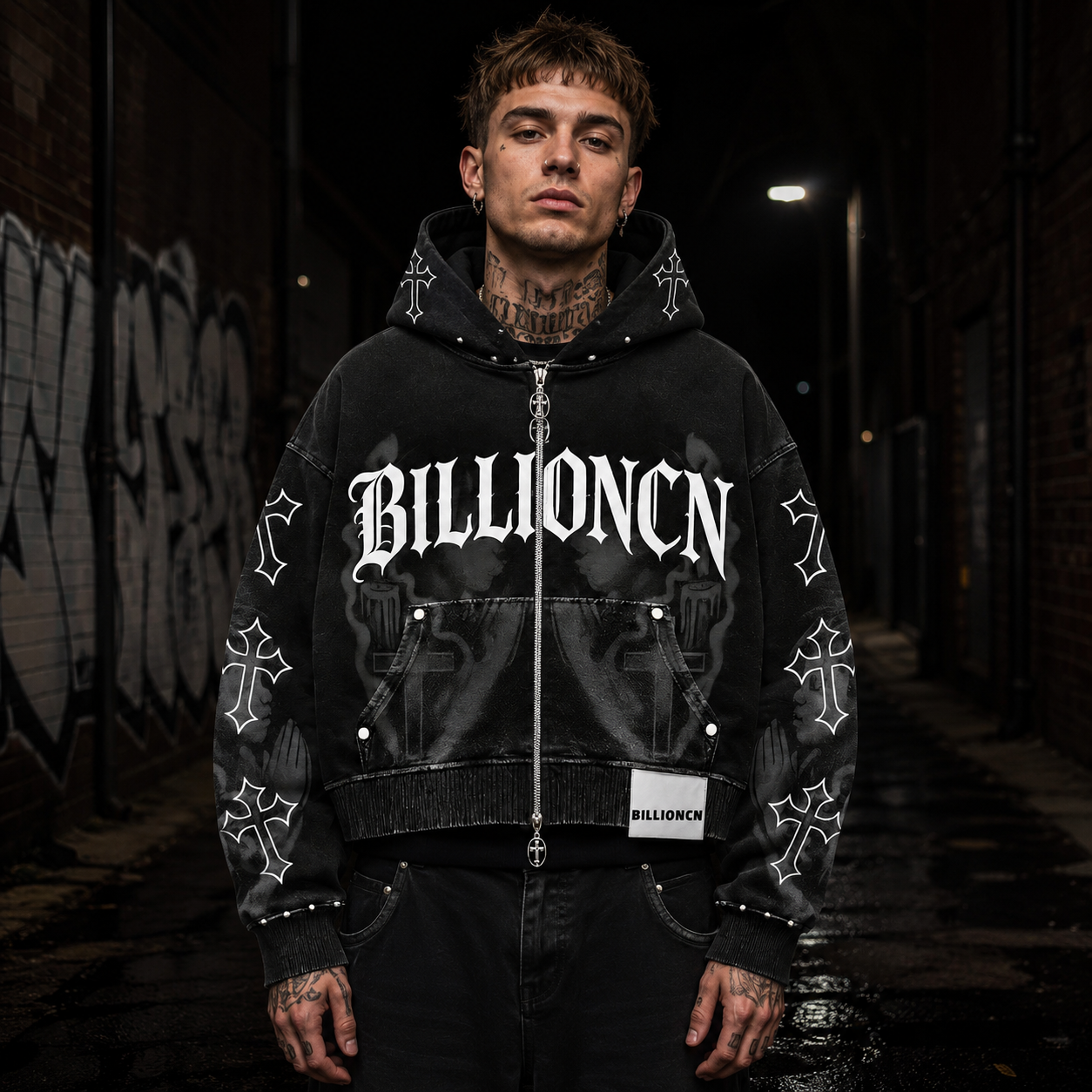 Customized Hooded Set Sweatshirts For Mens High Quality Pullover Blank Streetwear Hoodies Heavyweight Embossed Hoodie Unisex