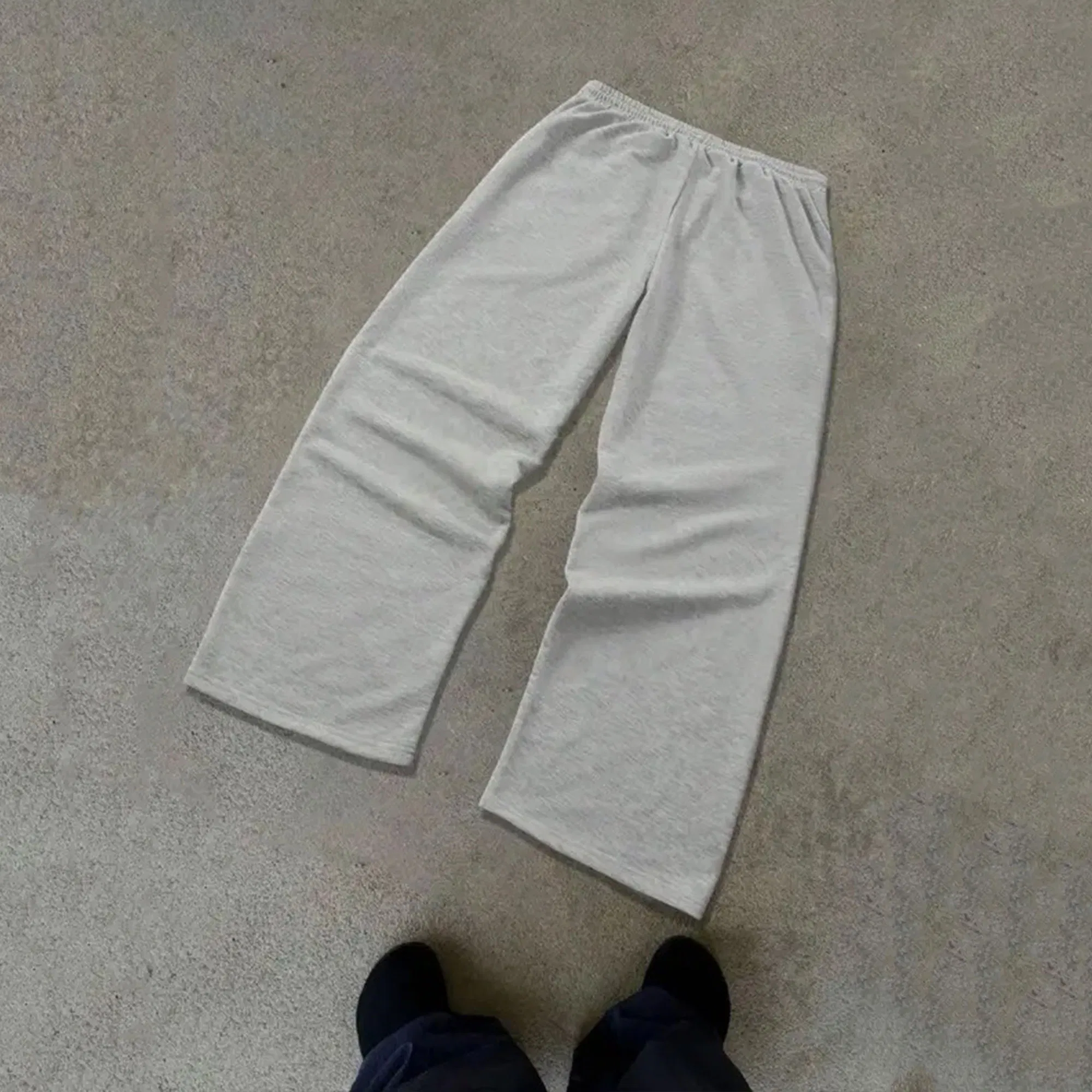 Custom Casual Hip Hop Workout Cotton Vintage Streetwear Baggy Track Pants Fashion Straight Leg Sweatpants for Men Printing Loose Youth Trousers