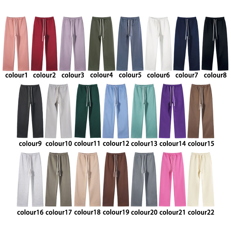 2026 Hot Selling 100% Cotton Elastic Waist Hip Hop Sweatpants Soft Comfortable High Quality Unisex Heavyweight Winter Joggers