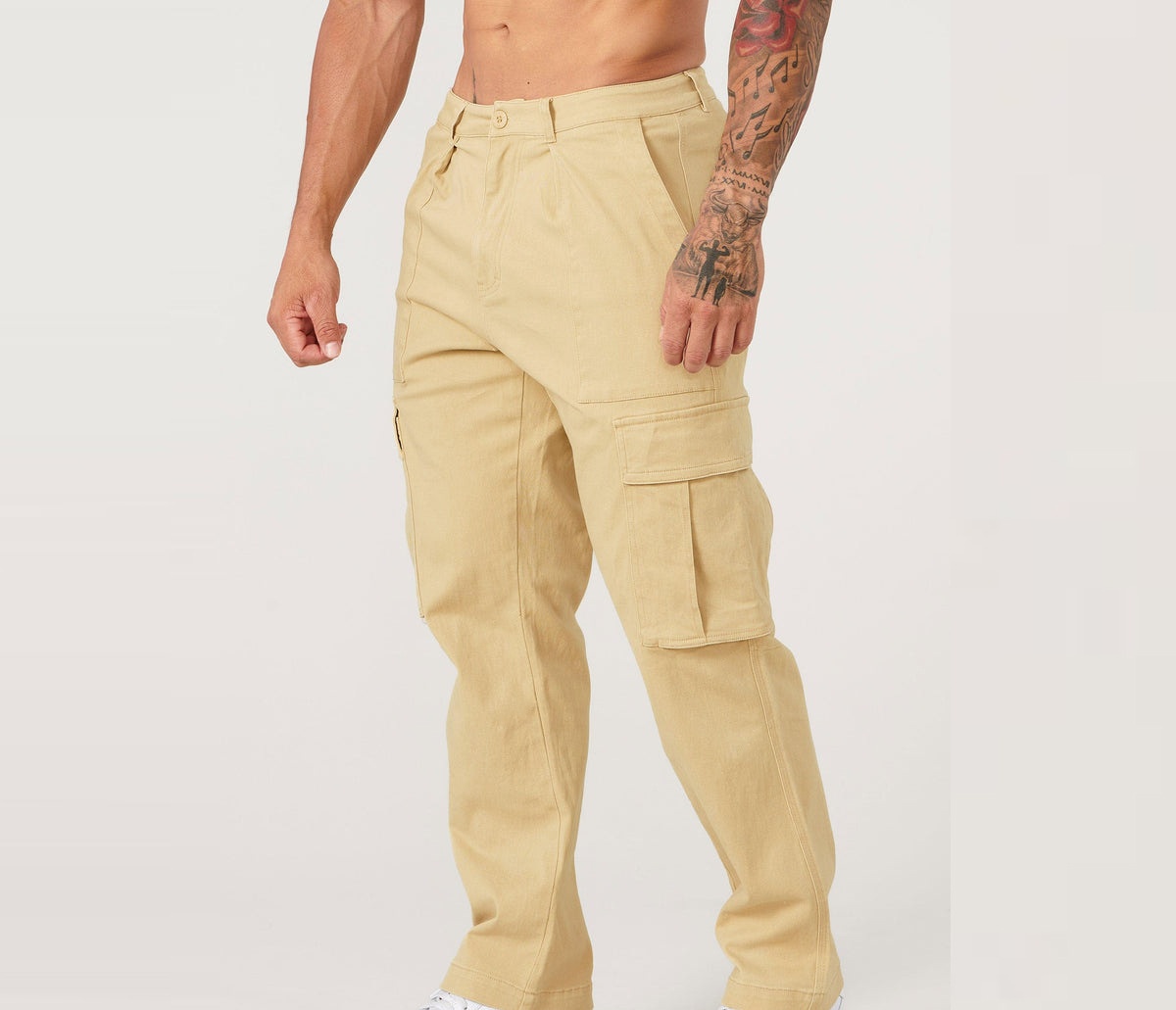 Multi-Color Men's Casual Cargo Pants Wholesale Mid Waist Midweight Breathable Quick Dry Cargo Pants Durable Large Pocket Casual