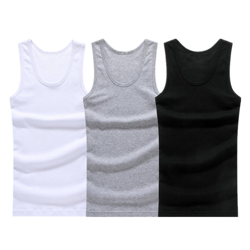 Wholesale Men's Muscle Tank Tops Lightweight Quick Dry Breathable Polyester Fabric High Street Durable Design for Gym Running