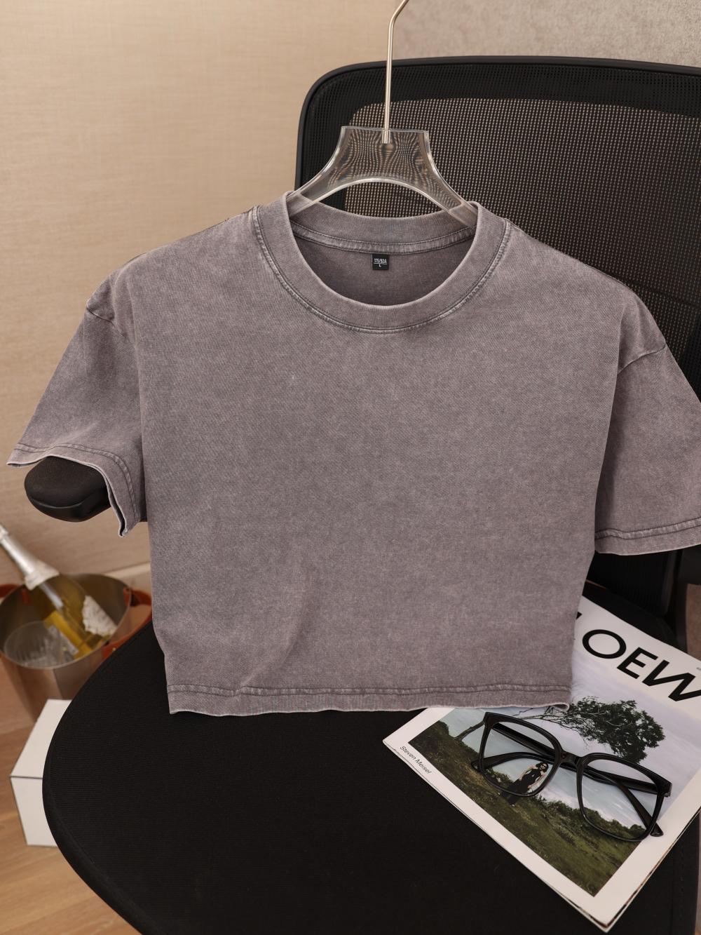 Girls Crop Top T-shirt Fabric Detail 1