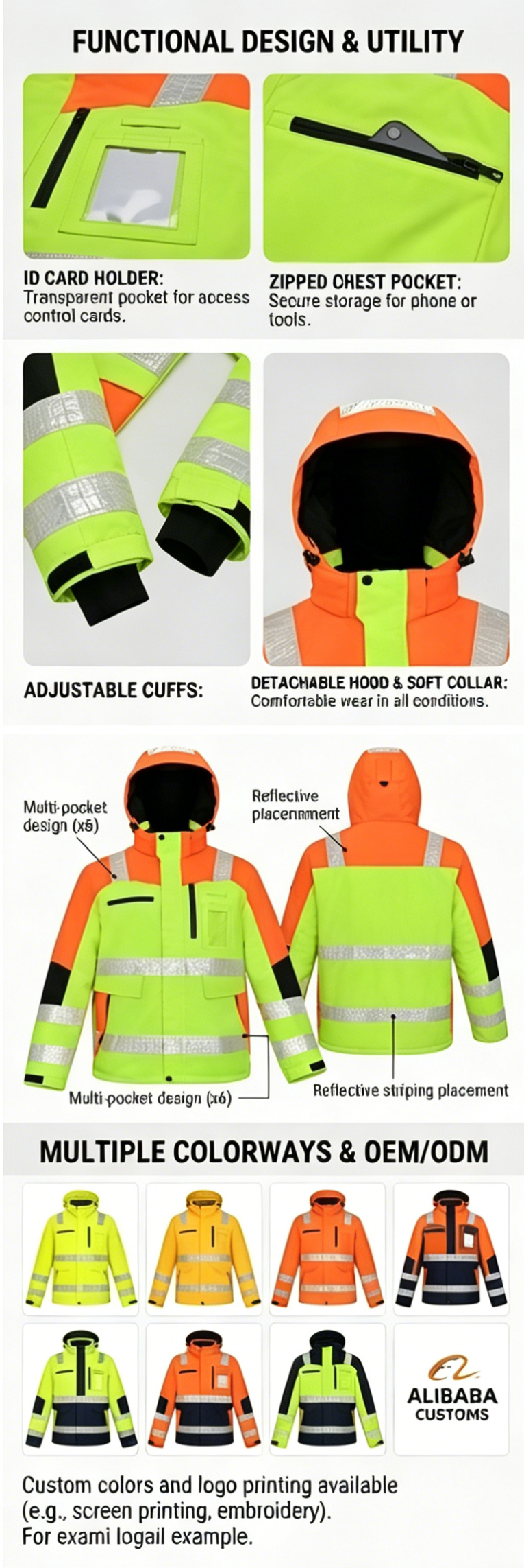 Reflective jacket view 3