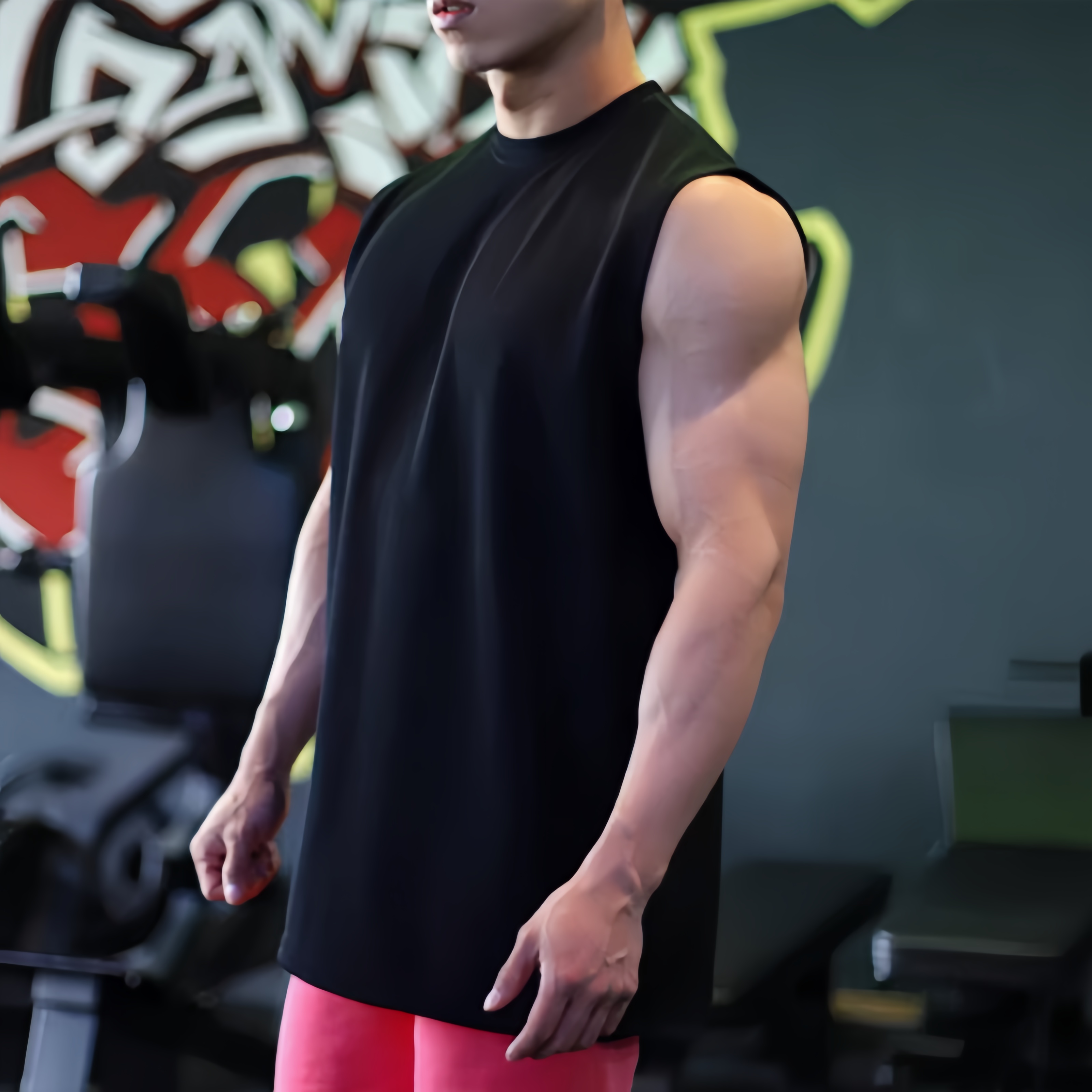Wholesale Sports Workout Tank Tops Men Gym Singlets Custom Quick Dry Breathable Fitness Training Sleeveless Shirts