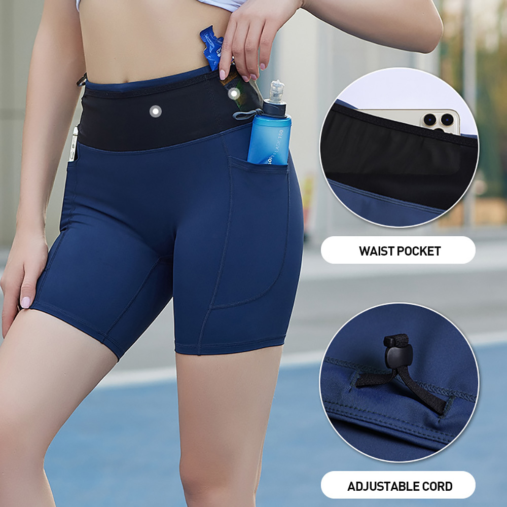 HEALY High Waist Workout Athletic Shorts for Women Yoga Fitness Biker Running Shorts with Pockets