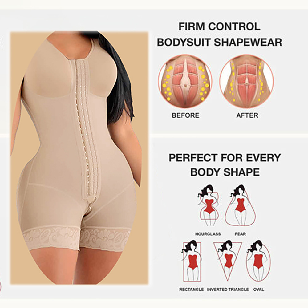 Body-shaping Clothing One-piece Zipper Bottom Crotch Tight Belly Lifting Hip Beauty Clothing Women's Enhanced High Waist
